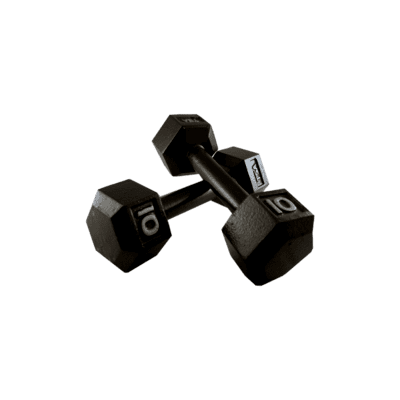 Rubber & Vinyl Hex Dumbbells